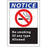 Zing Enterprises LLC No Smoking Any Type Signs - SIGN, NOTICE NO SMKING ANY TYPE, 10X7 SA - 1836S