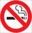 Zing Enterprises LLC No Smoking Symbol Signs - LABEL, NO SMOKING SYMBOL, 4X4, 2PK - 1840S