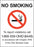 Zing Enterprises LLC Ohio No Smoking Signs - DECAL, NO SMOKING, OH, 5X7, 2PK - 1858D