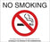 Zing Enterprises LLC Wisconsin No Smoking Signs - DECAL, NO SMOKING, WI, 7X5, 2PK - 1881D