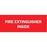 Zing Enterprises LLC White on Red Fire Extinguisher Inside Sign - SIGN, FIRE EXTINGUISHER, WHT / RD 5X14 SA - 1899S