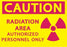 Zing Enterprises LLC Caution Radiation Area Authorized Personnel Only Signs - SIGN, RAD AREA AUTHRZD PRSNL, 7X10, AL - 1926A