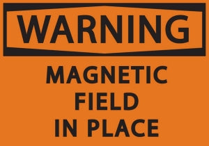 Zing Enterprises LLC Magnetic Field Sign - SIGN, WARNING MAGNETIC FIELD, 7X10, AL - 1938A