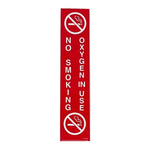 Zing Enterprises LLC ZING Oxygen In Use, No Smoking Signs - Oxygen In Use No Smoking Sign, Self-Adhesive, 9" x 2" - 1956S