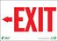 Zing Enterprises LLC Exit Left Arrow Signs - Exit Sign with Left Arrow, Self-Adhesive Polystyrene, 10" x 14" - 2082S