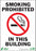 Zing Enterprises LLC Smoking Prohibited Signs - SIGN, SMOKING PROHIBITED, 14X10, ADHESIVE - 2086S