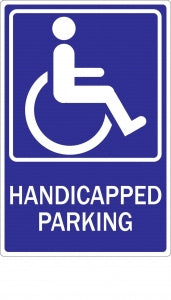 Zing Enterprises LLC Handicapped Parking Signs - SIGN, HANDICAPPED PARKING W/PIC, 12X18 - 2196