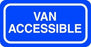 Zing Enterprises LLC Supplemental Parking Signs - SIGN, VAN ACCESSIBLE, 12X6, WHITE ON BLUE - 2198