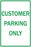 Zing Enterprises Parking Signs - Customer Parking Only Sign, 12" W x 18" H - 2202