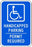 Zing Enterprises LLC Handicapped Parking Signs - SIGN, HANDICAP PARKNG PERMIT REQRD W/PIC - 2212