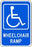 Zing Enterprises LLC Handicapped Accessible Parking Signs - SIGN, WHEELCHAIR RMP W/HANDICAP PIC, 12X18 - 2214