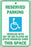 Zing Enterprises LLC Handicapped Parking Signs - SIGN, RESERVED PARKING VET W/PIC, 12X18 - 2216