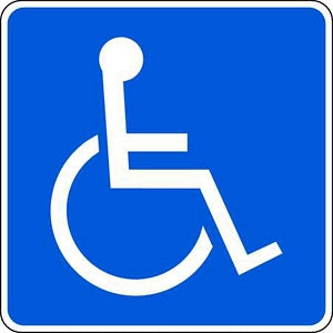 Zing Enterprises LLC Handicapped Parking Signs - SIGN, HANDICAP SYMBOL, 12X12 - 2217