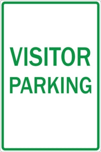 Zing Enterprises LLC Patient and Visitor Parking Signs - SIGN, VISITOR PARKING, 12X18 - 2276