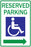 Zing Enterprises LLC Handicapped Parking Signs - SIGN, RSRVD HANDICAP PRKG W/L-ARW, 12X18 - 2284