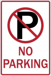 Zing Enterprises LLC General No Parking Signs - SIGN, NO PARKING (SYMBOL) NO PARKING - 2465