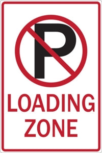 Zing Enterprises LLC Loading Zone No Parking Signs - SIGN, NO PARKING(SYMBOL)LOADING ZONE - 2466