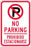 Zing Enterprises LLC General No Parking Signs - SIGN, NO PARKING, BILINGUAL, 12X18, EG - 2488