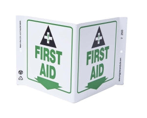 Zing Enterprises LLC First Aid V and L Projecting Signs - SIGN, FIRST AID V, 7 X 12 - 2520