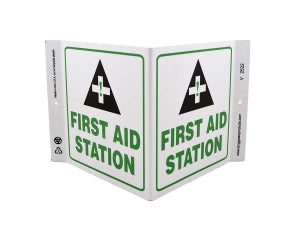 Zing Enterprises LLC First Aid V and L Projecting Signs - SIGN, FIRST AID STATION V, 7 X 12 - 2522