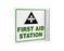 Zing Enterprises LLC First Aid V and L Projecting Signs - SIGN, FIRST AID STATION L, 11 X 11 - 2523