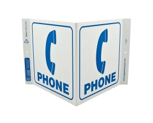 Zing Enterprises LLC Phone V and L Projecting Signs - SIGN, PHONE V, 7 X 12 - 2534