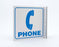 Zing Enterprises LLC Phone V and L Projecting Signs - SIGN, PHONE L - 2535