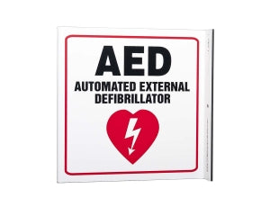 Zing Enterprises LLC AED V and L Projecting Signs - Automated External Defibrillator Sign, L-Style - 2563