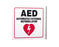 Zing Enterprises LLC AED V and L Projecting Signs - Automated External Defibrillator Sign, L-Style - 2563