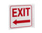 Zing Enterprises LLC Standard Exit V and L Projecting Signs - SIGN, EXIT LEFT ARROW L - 2569