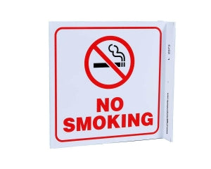 Zing Enterprises LLC No Smoking V and L Projecting Signs - SIGN, NO SMOKING L - 2573