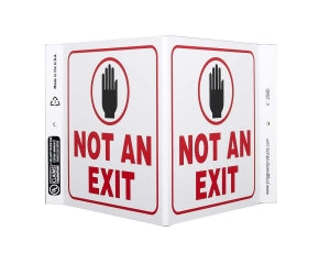 Zing Enterprises LLC Not An Exit V and L Projecting Signs - SIGN, NOT AN EXIT V, 7 X12 - 2580