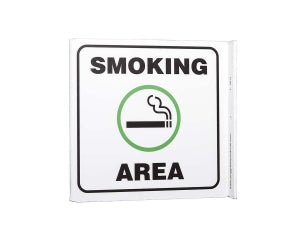 Zing Enterprises LLC Smoking Area V and L Projecting Signs - SIGN, SMOKING AREA L - 2613