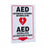 Zing Enterprises LLC AED V and L Projecting Signs - Bilingual Automated External Defibrillator Sign, L-Style, 11" x 8" - 2627