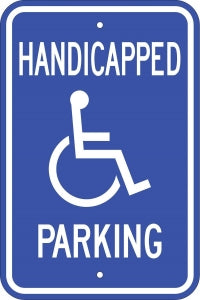 Zing Enterprises LLC Handicapped Parking Signs - SIGN, HANDICAPPED PARKING - 2681