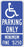 Zing Enterprises LLC California Parking Signs - SIGN, HANDICAPPED PARKING, CALIFORNIA - 2682