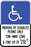 Zing Enterprises LLC Florida Parking Signs - SIGN, HANDICAPPED PARKING, S. FLORIDA - 2686