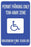 Zing Enterprises LLC Georgia Parking Signs - SIGN, HANDICAPPED PARKING, GEORGIA - 2687