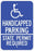 Zing Enterprises LLC Handicapped Parking Signs - SIGN, HANDICAPPED PARKING PERMIT REQUIR - 2689