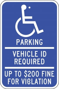 Zing Enterprises LLC Minnesota Parking Signs - SIGN, HANDICAPPED PARKING, MINNESOTA - 2691