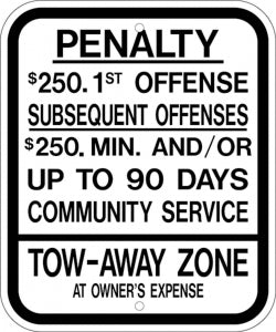 Zing Enterprises LLC New Jersey Parking Signs - SIGN, HANDICAPPED PARKING, NJ, 12 X 10 - 2696