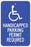 Zing Enterprises LLC Handicapped Parking Signs - SIGN, HANDICAPPED PARK PERMIT REQUIRED - 2700