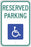 Zing Enterprises LLC Wyoming Parking Signs - SIGN, HANDICAPPED PARKING, WYOMING - 2707