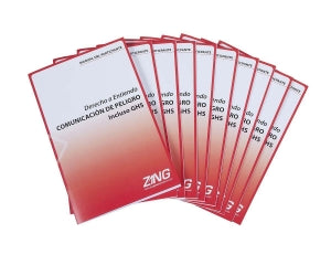 Zing Enterprises LLC GHS-SDS Training Booklets - TRAINING BOOKLET, GHS-SDS, SPANISH, 10PK - 2709SPN