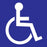 Zing Enterprises LLC Handicapped Decals - LABEL, HANDICAPPED, 6X6, 2PK - 2712