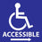 Zing Enterprises LLC Handicapped Accessible Right Arrow Decals - LABEL, HANDICAPPED ACCESSIBLE RGT ARROW - 2716