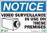 Zing Enterprises LLC Notice Video Surveillance Decals - LABEL, NOTICE SURVELLANCE, 5X7, 2PK - 2767