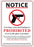 Zing Enterprises LLC Nebraska Concealed Weapons Prohibited Signs - SIGN, CONCEALED CARRY, NEBRASKA, 14X10, AL - 2804A