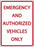 Zing Enterprises LLC Emergency and Authorized Vehicles Parking Signs - SIGN, EMERGENCY AUTH VEHICLES ONLY - 3070