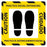 Zing Enterprises LLC Bilingual COVID-19 Social Distancing Floor Sign - Bilingual Coronavirus (COVID-19) Social Distancing Floor Sign - 5024